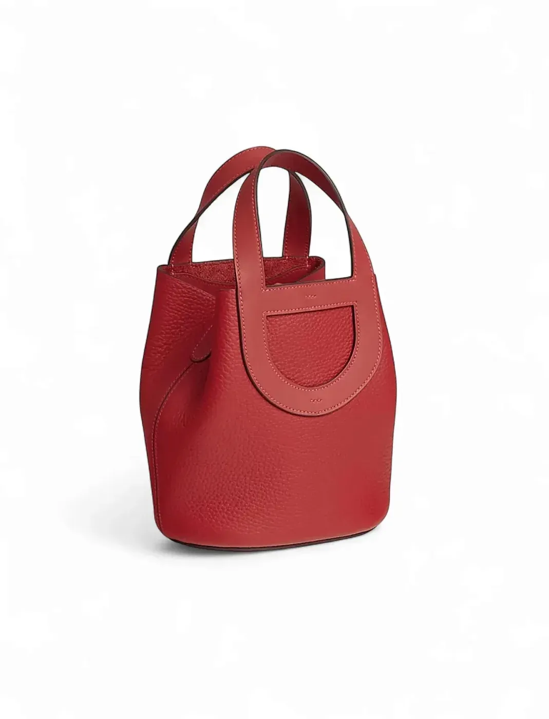 Hermès Сумка In-the-Loop 18 Vermillon Clemence Swift Palladium Hardware - фото 2