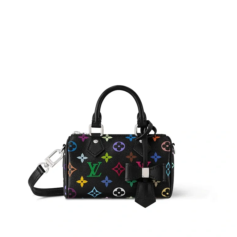 Сумка Nano Speedy TM x Louis Vuitton Multicolore Black - фото 1