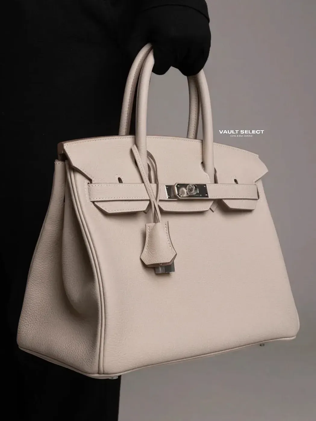 Hermès Сумка Birkin 30 Craie Togo Palladium Hardware - фото 2