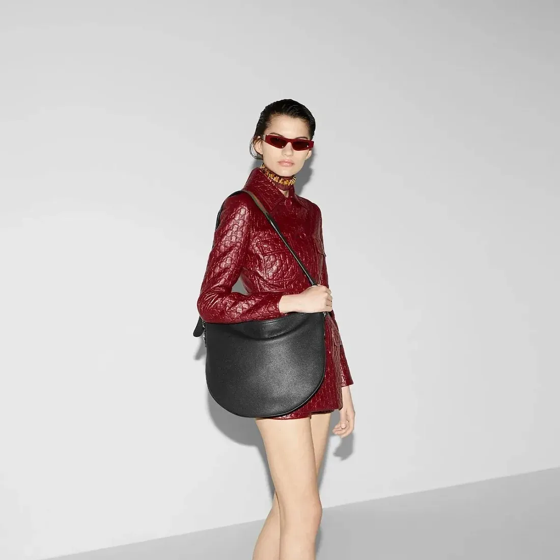 Gucci Сумка на плечо B Black - фото 2