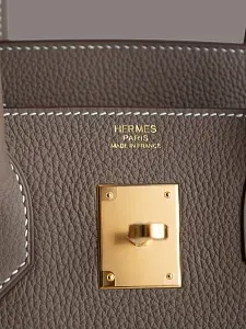 Hermès Сумка Birkin 30 Etoupe Togo Gold Hardware - фото 3