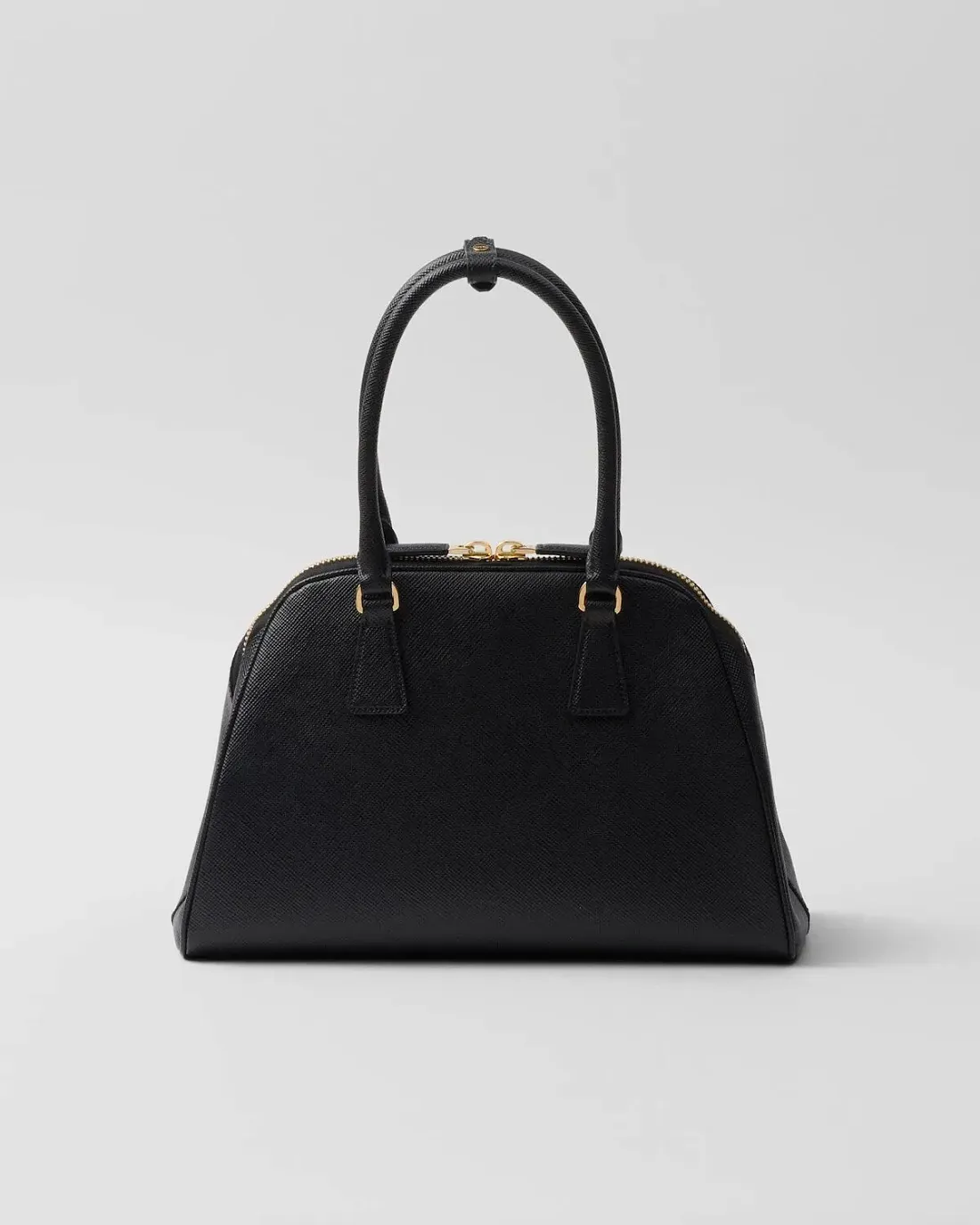Prada Сумка из кожи Saffiano среднего размера Black - фото 3