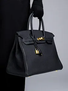 Hermès Сумка Birkin 35 Black Togo Gold Hardware - фото 2