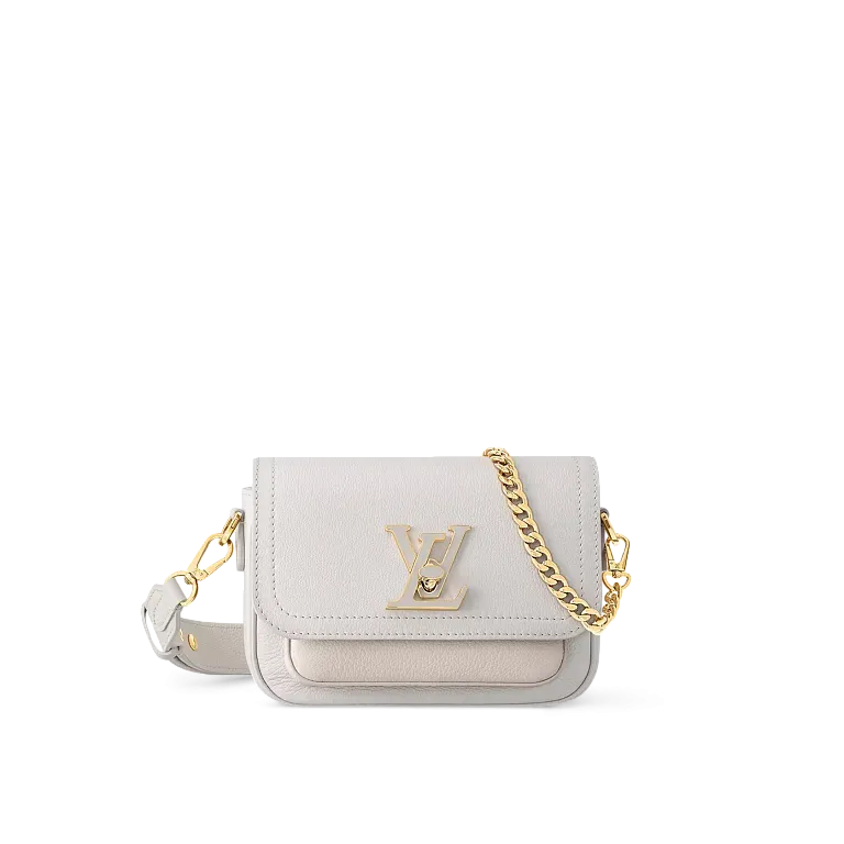 Сумка Lockme Tender Louis Vuitton Gris Colombe/Quartz - фото 1