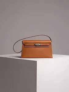 Hermès Сумка Kelly Elan Gold Madame Palladium Hardware - фото 1