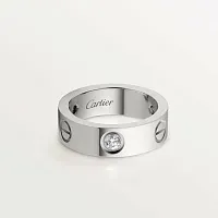 Cartier Кольцо Love с тремя бриллиантами White Gold - фото 1
