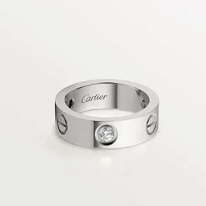 Cartier Кольцо Love с тремя бриллиантами White Gold - фото 1