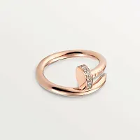 Cartier Кольцо Juste Un Clou с бриллиантами Rose Gold - фото 1