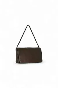 The Row Сумка Nuance Shoulder Dark Brown из кожи Dark Brown - фото 3