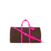 Louis Vuitton Сумка Keepall 50 с плечевым ремнем Fuchsia - фото 1