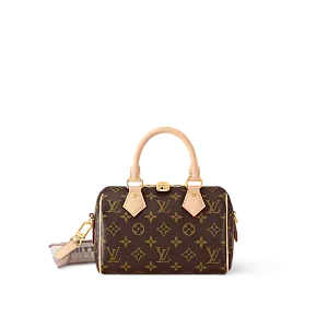 Louis Vuitton Сумка Speedy 20 с плечевым ремнем Biege - фото 1