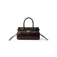 Prada Мини-сумочка Bonnie Dark Brown - фото 1