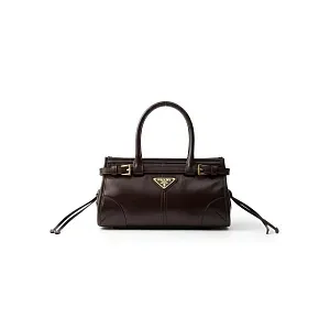 Prada Мини-сумочка Bonnie Dark Brown - фото 1
