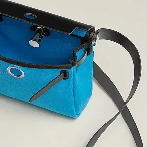 Hermès Сумка Herbag Zip 20 Bleu Riviera Noir Militaire Hunter Palladium Hardware - фото 3
