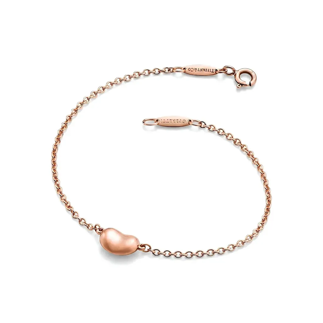 Tiffany & Co. Браслет Bean design bracelet in 18 carat yellow gold 9 mm Rose Gold - фото 4