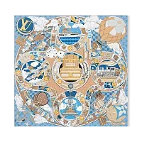 Louis Vuitton Платок-каре Journey 90 Blue - фото 1