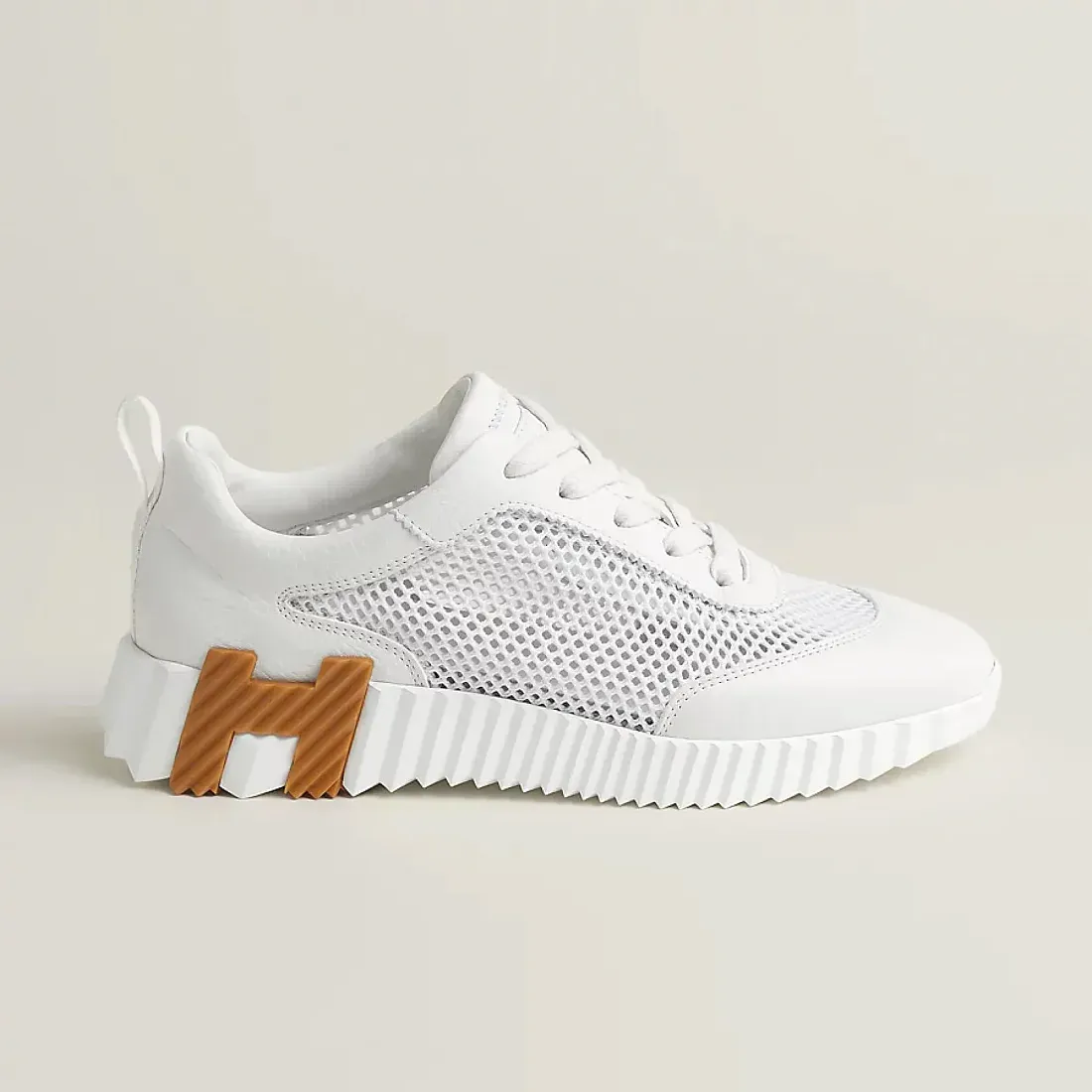 Hermès Кроссовки Bouncing White / Orange - фото 3
