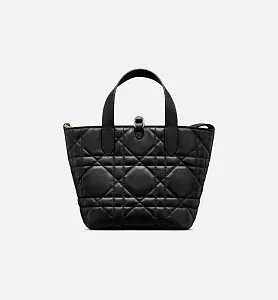 Dior Вертикальная сумка-тоут Toujours маленького формата Black - фото 4