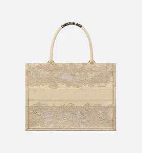 Dior Сумка Book Tote Or среднего формата Gold Metallic - фото 3
