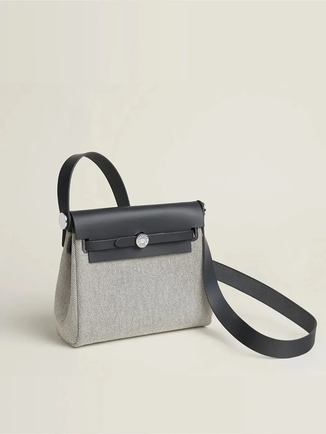 Hermès Сумка Herbag Zip 20 Ecru Ardoise H Viking Hunter Palladium Hardware - фото 2