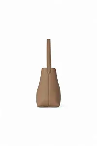 The Row Сумка Small NS Park Tote Black из кожи Dark Taupe - фото 4