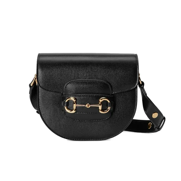 Мини-сумка Horsebit 1955 Gucci Black - фото 1