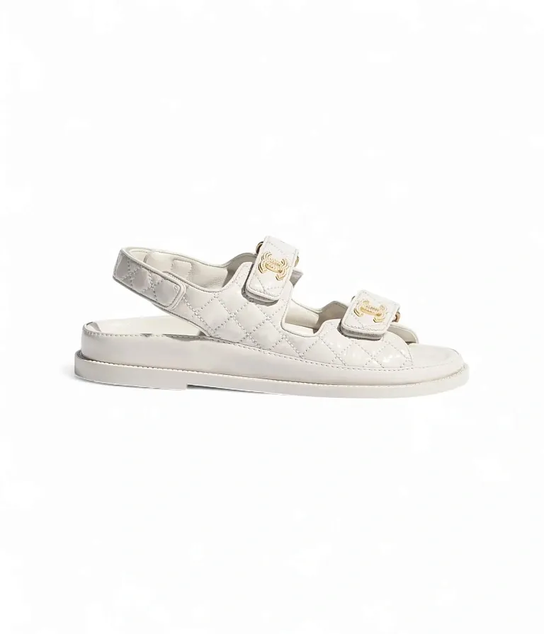 Кожаные сандалии Chanel Ivory - фото 1