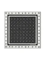 Louis Vuitton Платок-каре Monogram Infinity 90 Black - фото 1