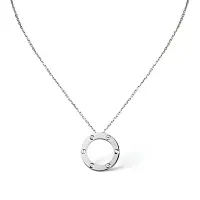 Cartier Кулон Love, 3 diamonds Man White Gold - фото 1