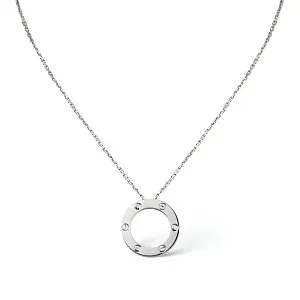 Cartier Кулон Love, 3 diamonds White Gold - фото 1