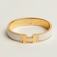 Hermès Браслет Clic H Blanc - фото 1
