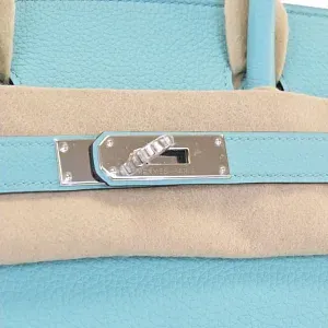 Hermès Birkin 30 Blue Atoll Togo PHW - фото 2
