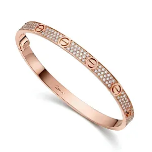 Cartier Браслет Love medium model, paved - фото 5