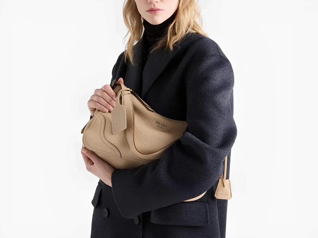 Prada Большая сумка Aimee Sand Beige - фото 5