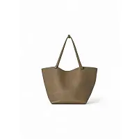 The Row Сумка Park Tote Three Black из кожи Smoked Taupe - фото 1