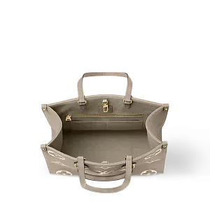 Louis Vuitton Сумка-тоут Cabas Onthego MM Tourterelle / Cream - фото 2