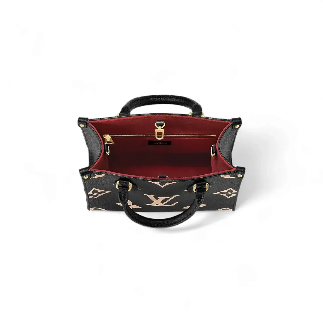 Louis Vuitton Сумка Cabas Onthego PM Black/ Beige - фото 4