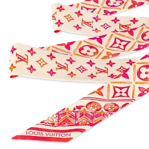 Louis Vuitton Шелковая лента Tiles BB Coral - фото 2
