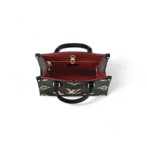 Louis Vuitton Сумка Cabas Onthego PM Black/ Beige - фото 4