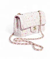 Chanel Классическая мини-сумка White, Blue and Pink - фото 1
