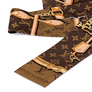 Louis Vuitton Шелковая лента Monogram Confidential Brown - фото 3