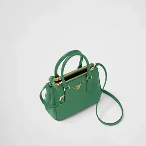 Prada Мини-сумка Galleria из сафьяновой кожи Mango - фото 3