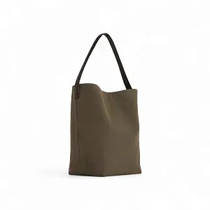 The Row Сумка Large NS Park Tote Taupe из хлопка - фото 2