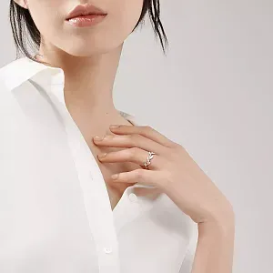 Tiffany & Co. Кольцо Paloma Picasso Olive Leaf Band Narrow Ring in Silver - фото 2