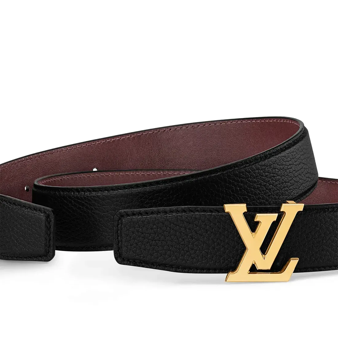 Louis Vuitton Двухсторонний ремень Heritage 35 мм Black Bordeaux - фото 2