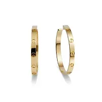 Cartier Серьги Love hoop earrings, large model Yellow - фото 1