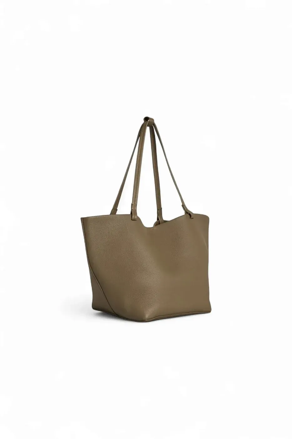 The Row Сумка Park Tote Three Black из кожи Smoked Taupe - фото 3