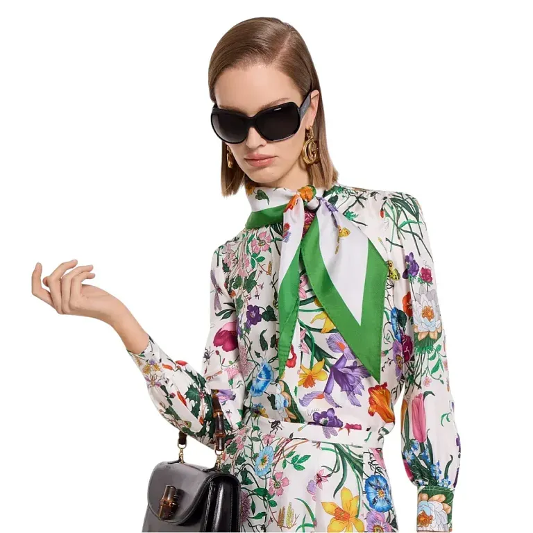 Платок Gucci Multicolor / Green - фото 2