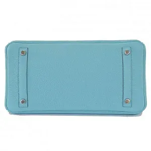 Hermès Birkin 30 Blue Atoll Togo PHW - фото 4