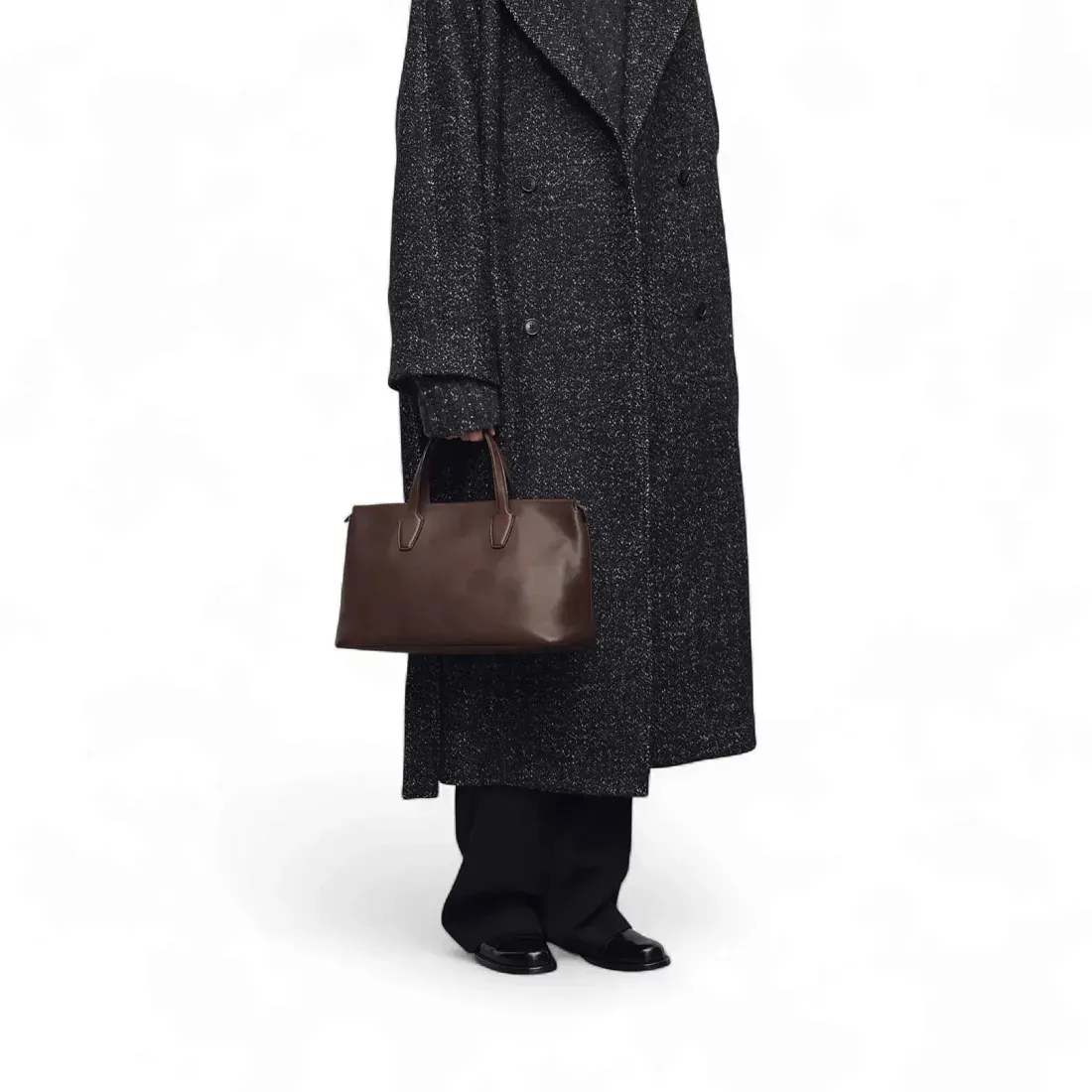 The Row Сумка Marcel Deep Brown из кожи Deep Brown - фото 2